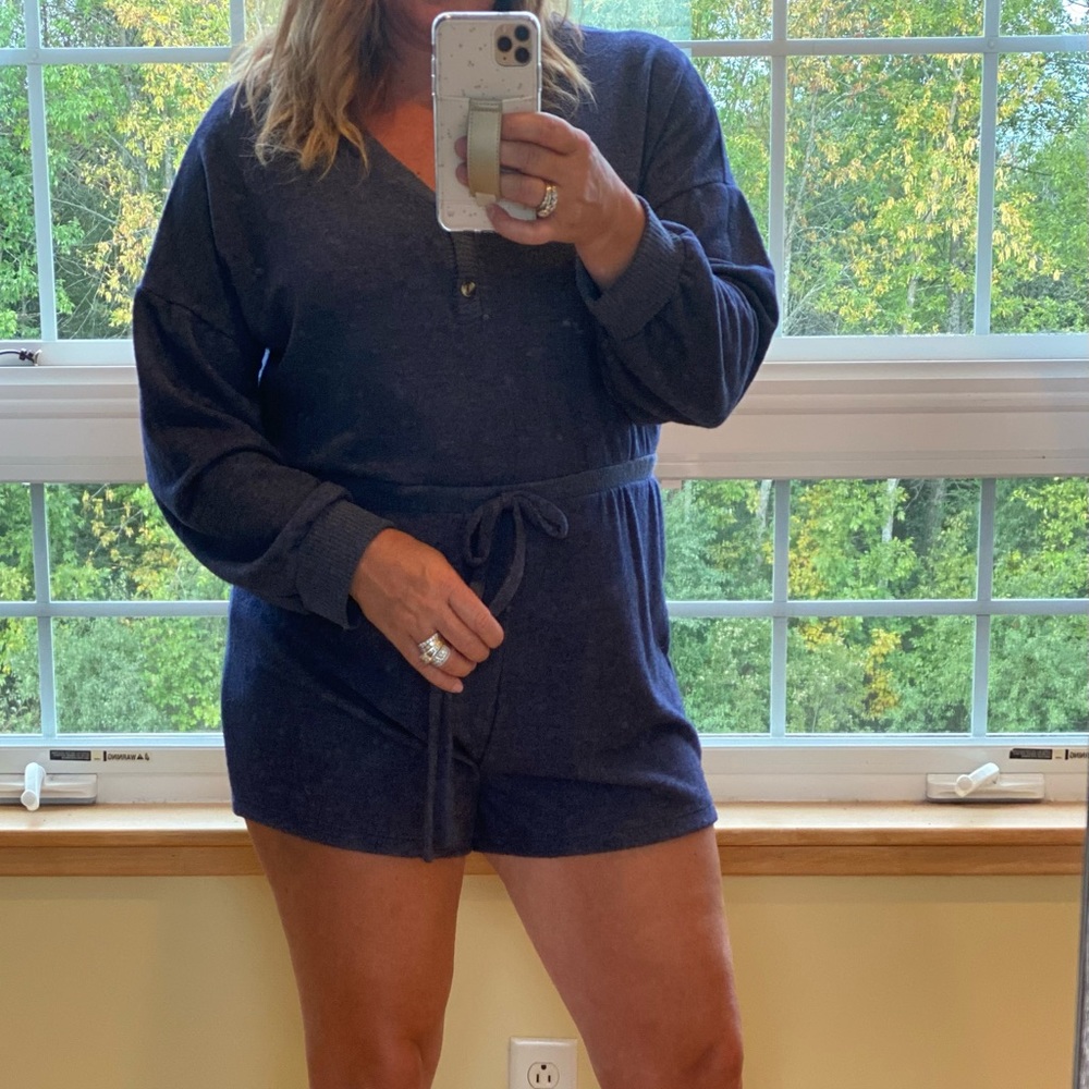 Soft long sleeve romper